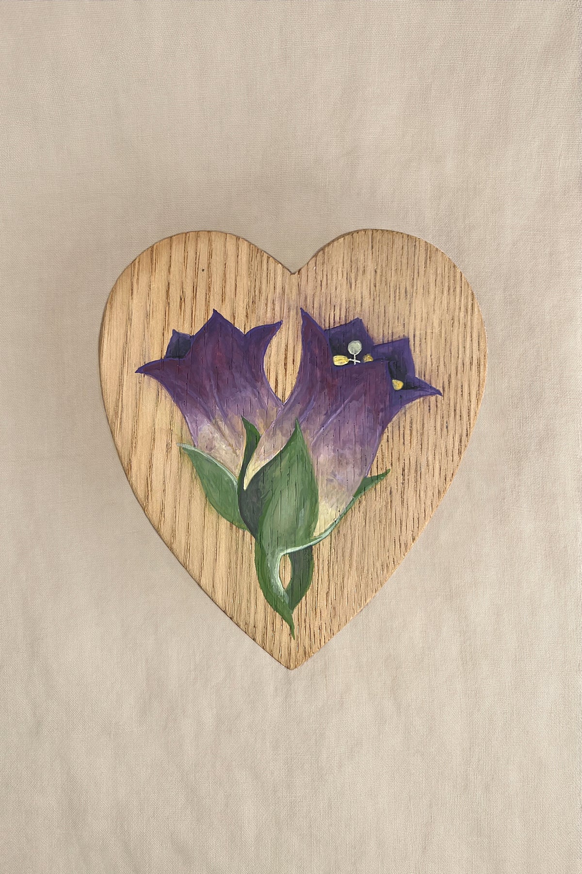 Belladonna Heart-Shaped Painted Altar Box