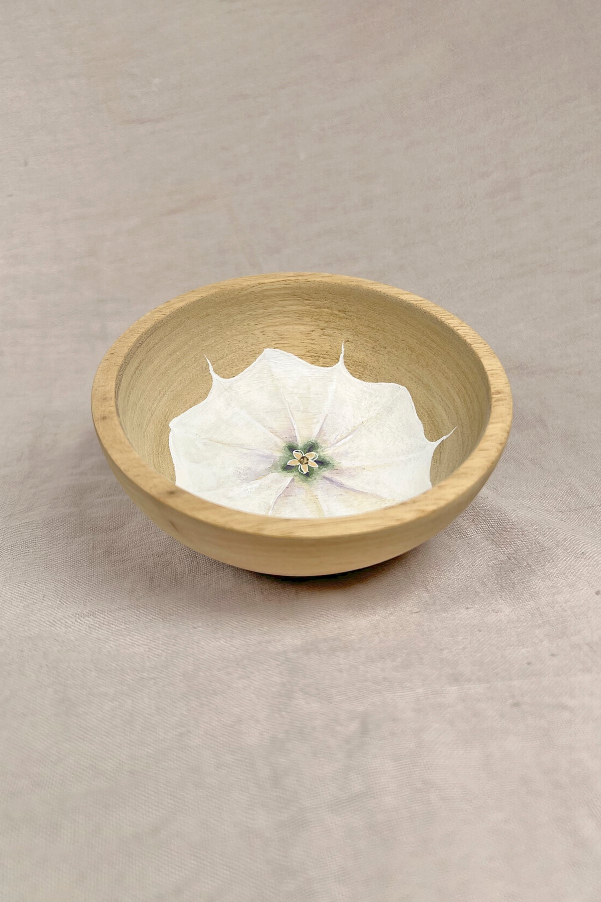 Datura Painted Altar Bowl (OOAK)