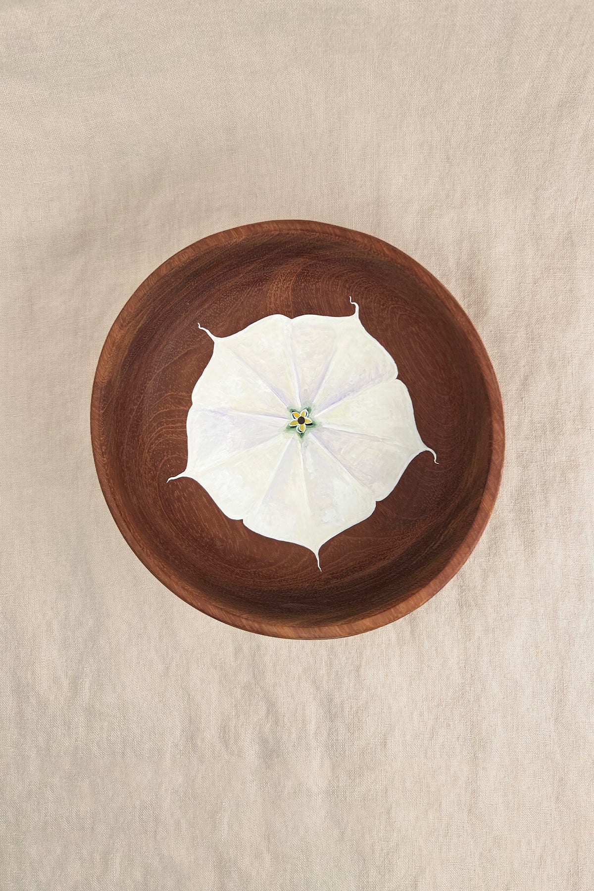 Datura Painted Altar Bowl A