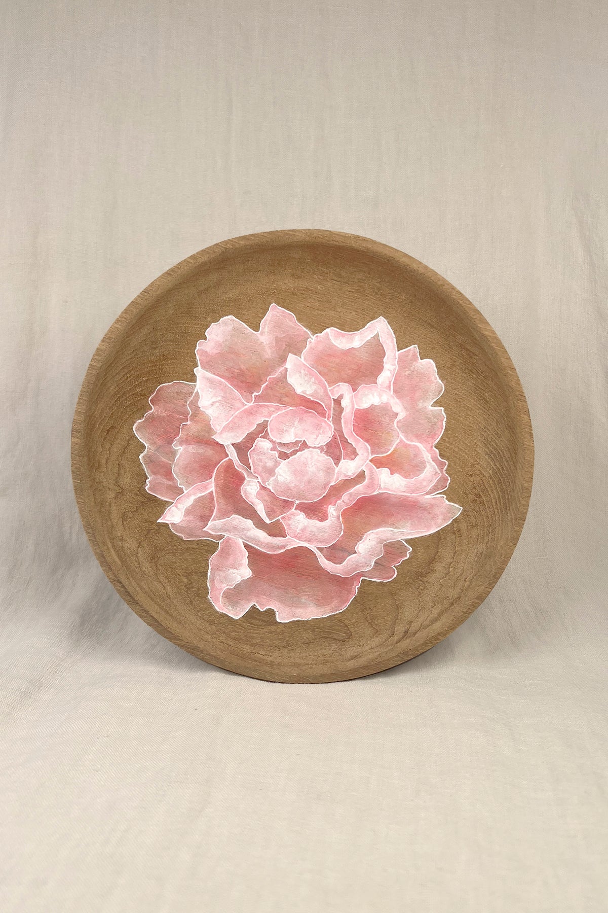 Peony Painted Altar Plate