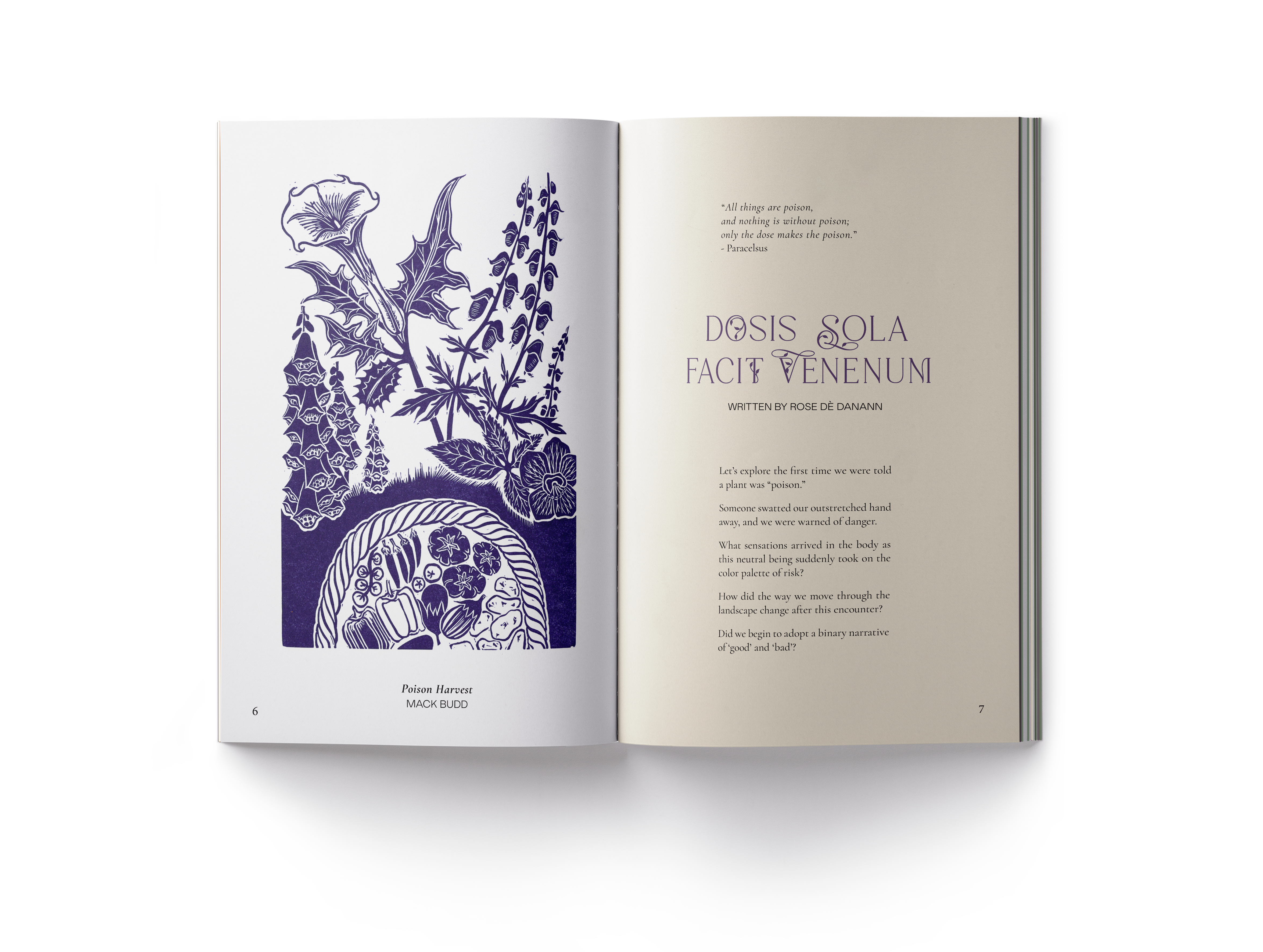 Poison Garden: Purpose of Poison